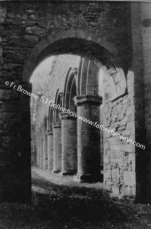 BOYLE ABBEY  SOUTH ARCHES OF NAVE FROM SOUTH TRANSEPT